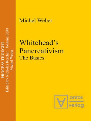 cover image of Whitehead's Pancreativism